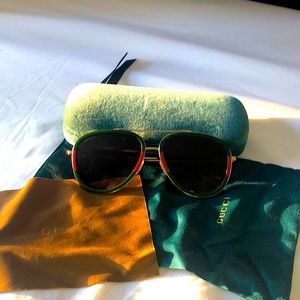 Gucci GG0062S Aviator Sunglasses